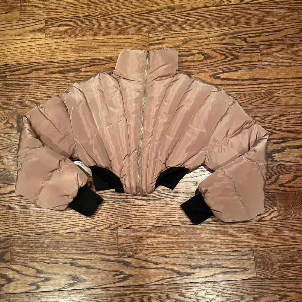 Cropped Down/Puffer Jacket Size S NWOT